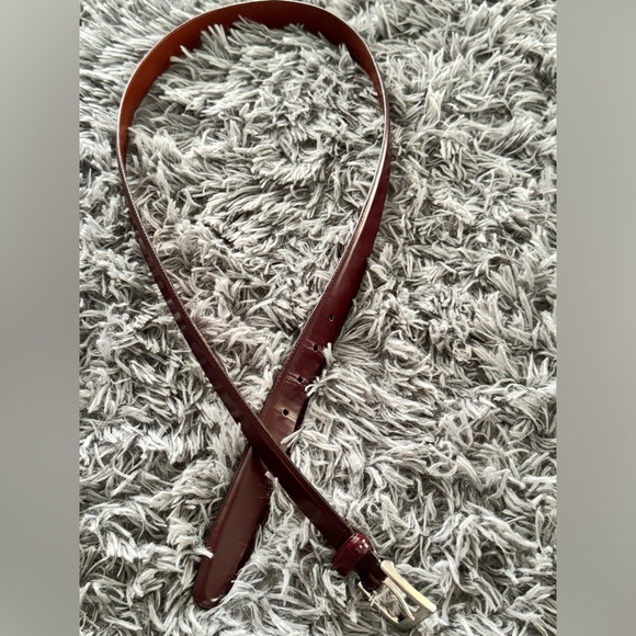 Coach Hand Crafted in USA Oil Tanned Cowhide Leather 5933 Reddish Brown Belt 40 - Picture 5 of 6